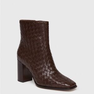 Paige Frances Ankle Boot in Chocolate Leather